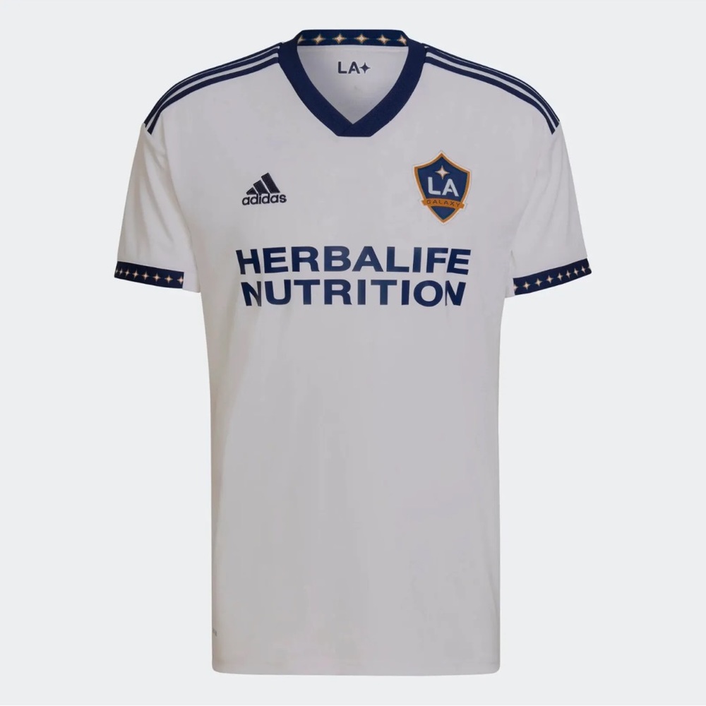 Adidas LA Galaxy 22/23 Home Authentic Jersey White H45430 Men’s Size Large